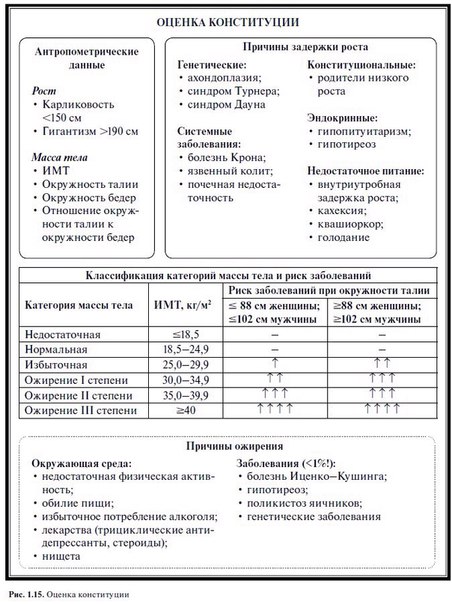 Оценка конституции пациента