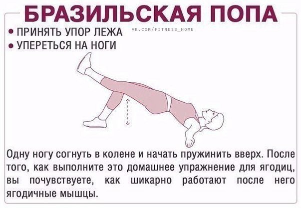 Эффективные упражнения для ягодиц 